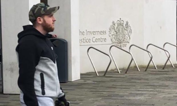 Kyle Miller outside Inverness Sheriff Court