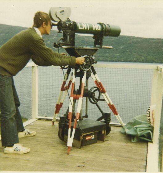 To go with story by Bailey Moreton. A Loch Ness Investigation (LNI) camera platform set up to monitor for signs of Nessie Picture shows; A Loch Ness Investigation (LNI) camera platform set up to monitor for signs of Nessie. Loch Ness. Supplied by John MacLaverty Date; Unknown