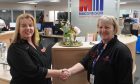 Alison Buchan, divisional manager, hygiene & catering, MacGregor Industrial Supplies and Anne Parfitt, formerly of Aberdeen Packaging.