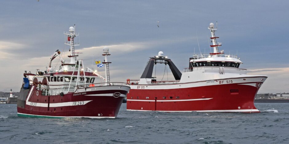 The Jacqueline Anne and Endeavour fishing boats built by Macduff Shipyards.