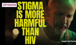 A new HIV anti-stigma campaign has recently been launched. Image: Terrence Higgins Trust/PA Wire