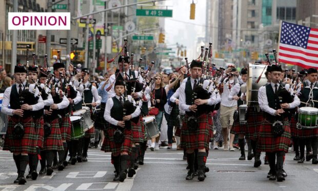 Pipers in New York City.