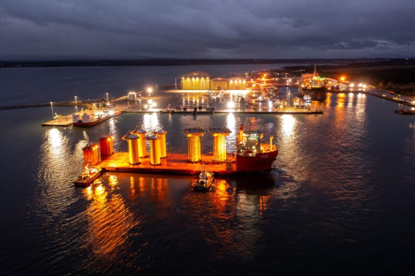 First delivery of transition pieces to Port of Nigg 