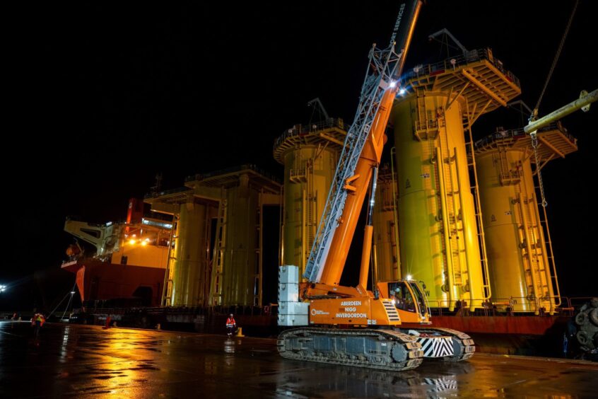 First delivery of transition pieces to Port of Nigg.