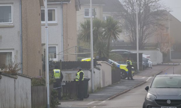 Police at scene of New Elgin death