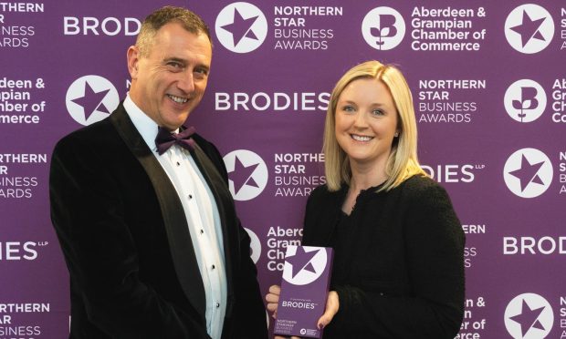 Russell Borthwick, Chief Executive of Aberdeen & Grampian Chamber of Commerce and Susie Mountain, Partner at Brodies LLP. Image: Aberdeen & Grampian Chamber of Commerce