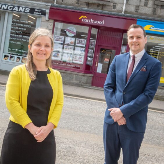 Matt Pullinger, of north-east ettings and estate agency Northwood with Laura Mearns, the firm's managing director. 