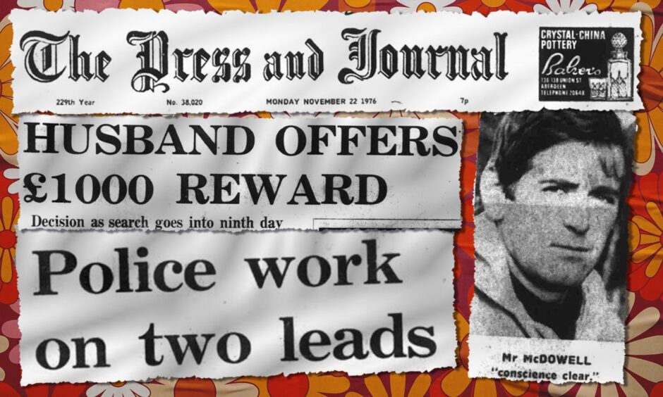 The desperate search for missing Renee MacRae and her son Andrew continued on this day in 1976. Image: DCT/Christopher Donnan