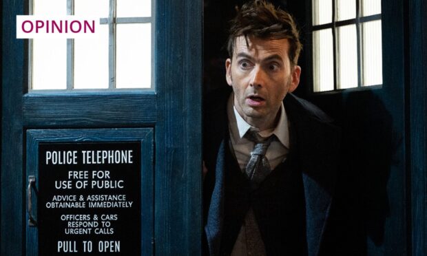 David Tennant as Dr Who, making a return for its 60th anniversary. Image: BBC.