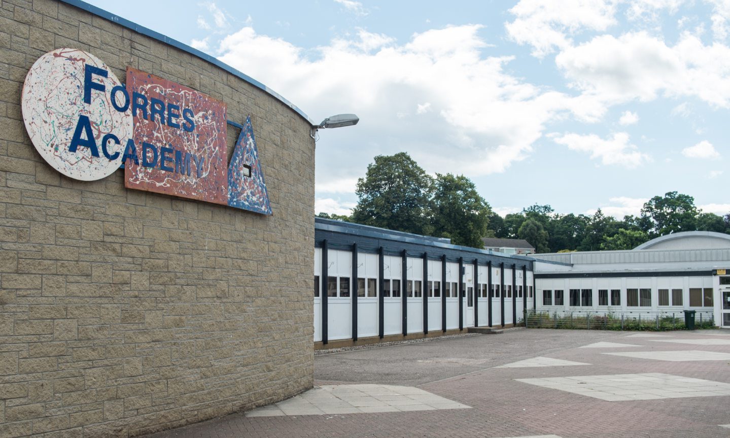 Exterior view of Forres Academy.