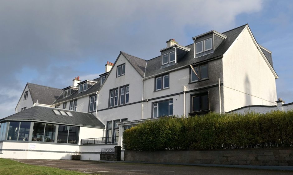 Picture shows fire damage at the West Highland Hotel, Mallaig.