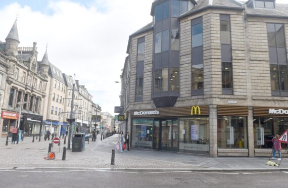 Patrick Stewart caused a commotion outside McDonalds in Inverness. Image: DC Thomson
