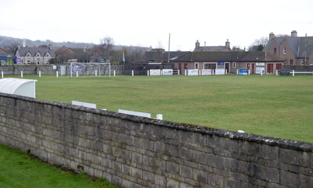 King George V Park, Golspie, the home of Golspie Sutherland, which has just brought Andrew Banks back as their manager. Image: Sandy McCook/DC Thomson