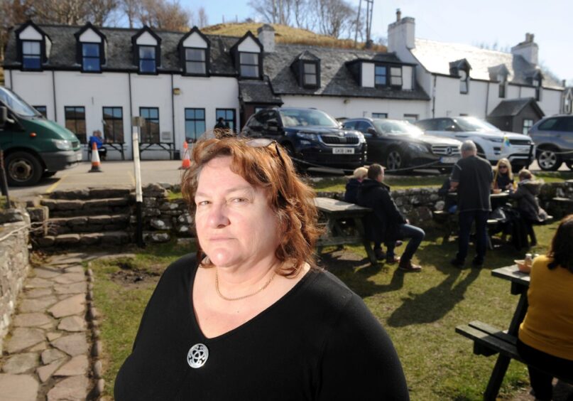 Judith Fish, owner of Highland pub Applecross Inn, which will be closed three days a week over winter.
