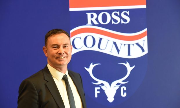 Derek Adams is unveiled as Ross County manager in November 2023. Image: Sandy McCook/DC Thomson.