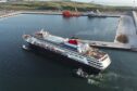 Aerial shot of the Port of Aberdeen.