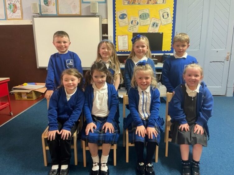 First class of 2023 at Rathen Primary School in the Highlands and Islands