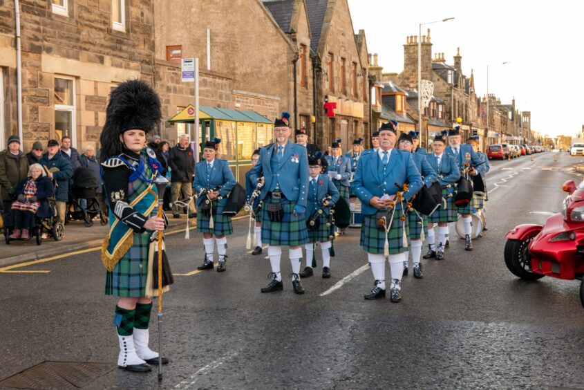 Remembrance parade was held in Buckie