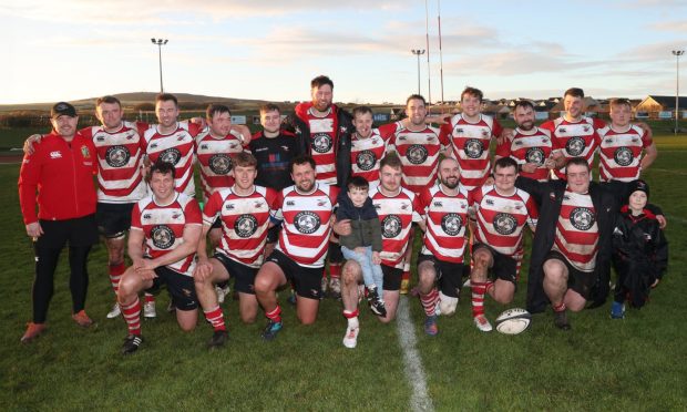 Orkney Rugby first team. Image: Orkney Photographics.