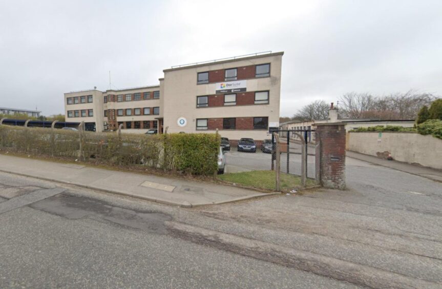 Hall and Tawse Joinery Limited, premises on Granitehill Road in Aberdeen.