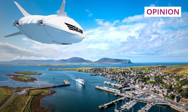 The Airlander 10 could transform transport in the  Highlands and Islands. Image: HAV.