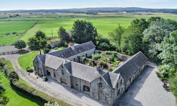 Treeton Steading, a magnificent four-bedroom farmhouse on Moray Firth, is on sale for £950,000. Image: Strutt & Parker