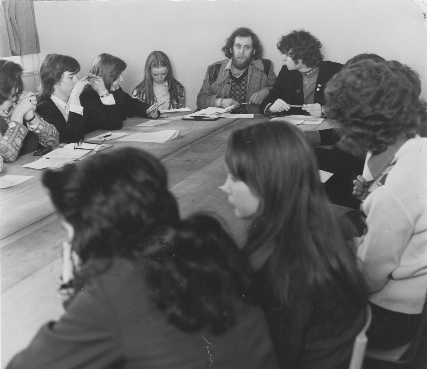 The newly-formed pupils' council at the Aberdeen school in 1975.