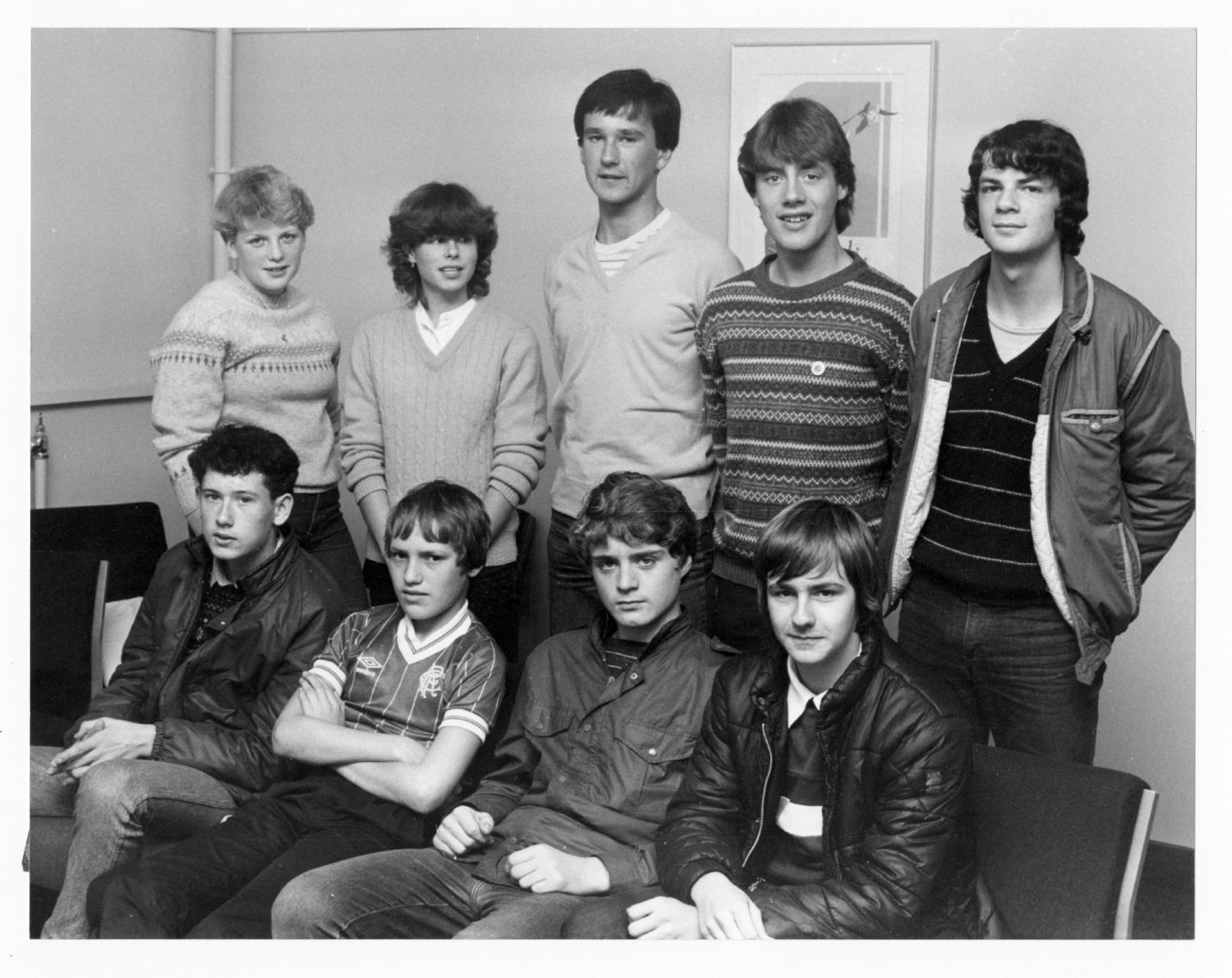 Group of pupils in 1983.
