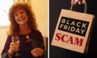 To go with story by Louise Glen. Susan Dearness is warning others over Black Friday scams. Image: Susan Dearness/ Dc Thomson. Picture shows; Susan Dearness. Thurso. Supplied by Susan Dearness/ DC Thomson Date; 23/11/2023