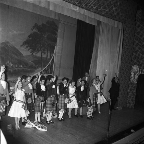 The final night acts receive applause from the crowd after a record breaking theatre run. Supplied by DCT Archives.