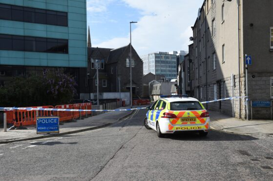 Craig Hutchins assaulted two men on Summer Street, Aberdeen. Image: Wullie Marr/ DC Thomson.