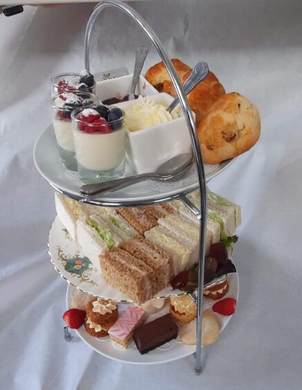 Afternoon tea as made by Arduthie Tea Rooms