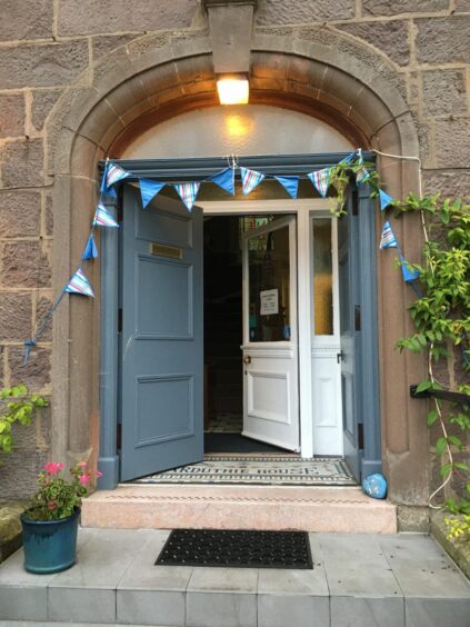 Entrance to Arduthie Tea Rooms
