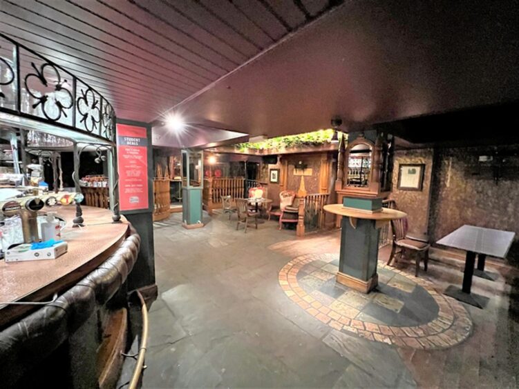 Inside Aberdeen pub Illicit Still, which is now on the market.
