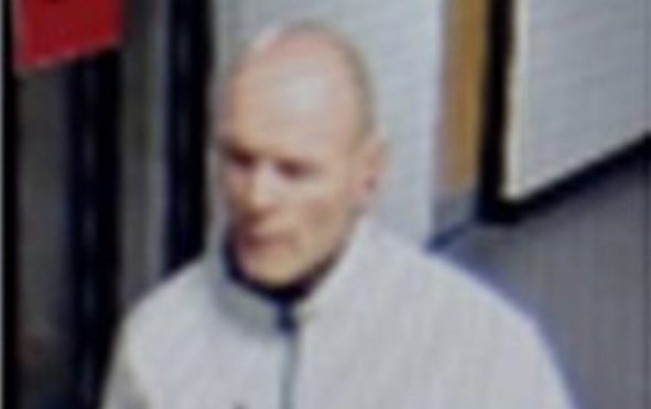 Mr Scorgie was wearing dark trousers and a grey and black zipper when last seen. Image: Police Scotland