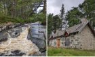 The Devil's Punch Bowl and Queen Victoria's now-derelict picnic lodge.