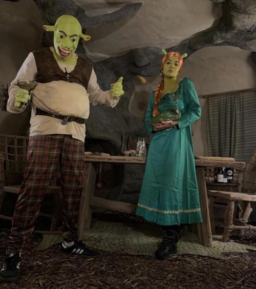 Rita Ora and Taika Waititi in the Airbnb swamp.