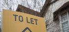 To let sign outside a house.