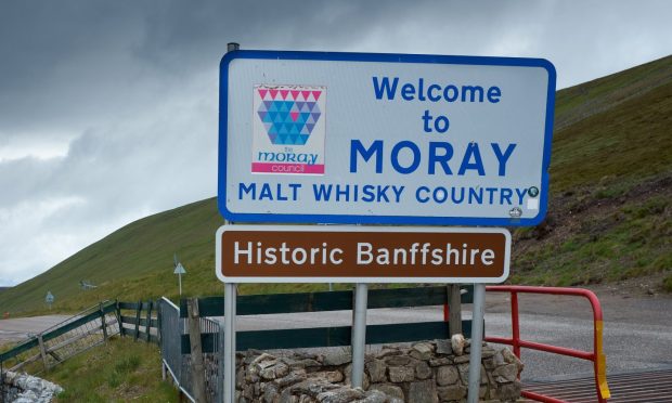 Welcome to Moray sign.