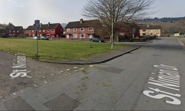 Careless driver Alexander McMillan swerved at the mum and son on St Ninian Drive in Inverness. Image: Google Street View