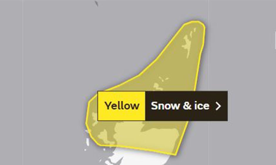 Met Office snow and ice forecast.