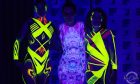 Neon body art by Ulianka Maksymiuk for Aberdeen Fashion Week. Image: Andrew Rennie/Ice Clear Photos.