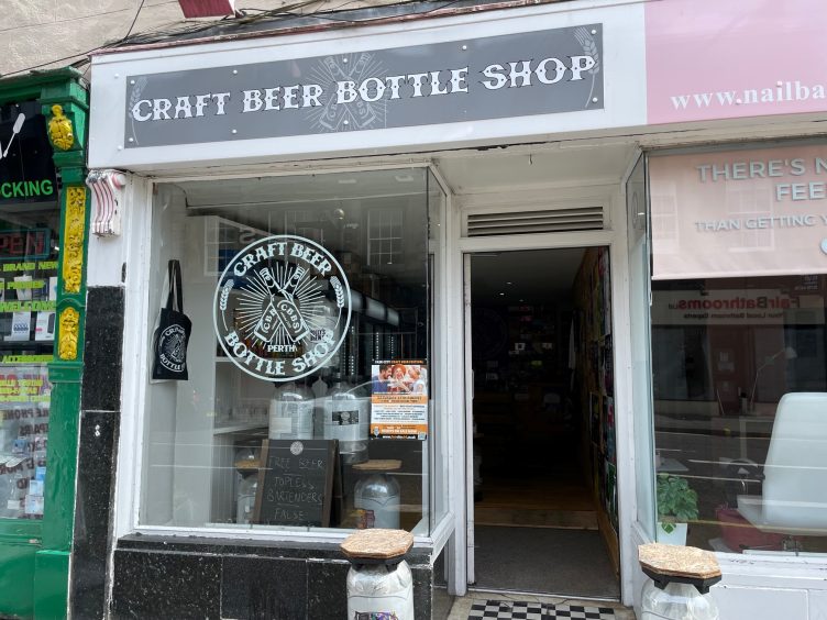 The exterior of the Craft Beer Bottle Shop in Perth. 