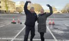 City manager David Haas and Highland Council event manager Kim Rait show their best dance moves ahead of the Inverness Hogmanay ceilidh. Alberto Lejarraga/DC Thomson  Date; 28/12/2023