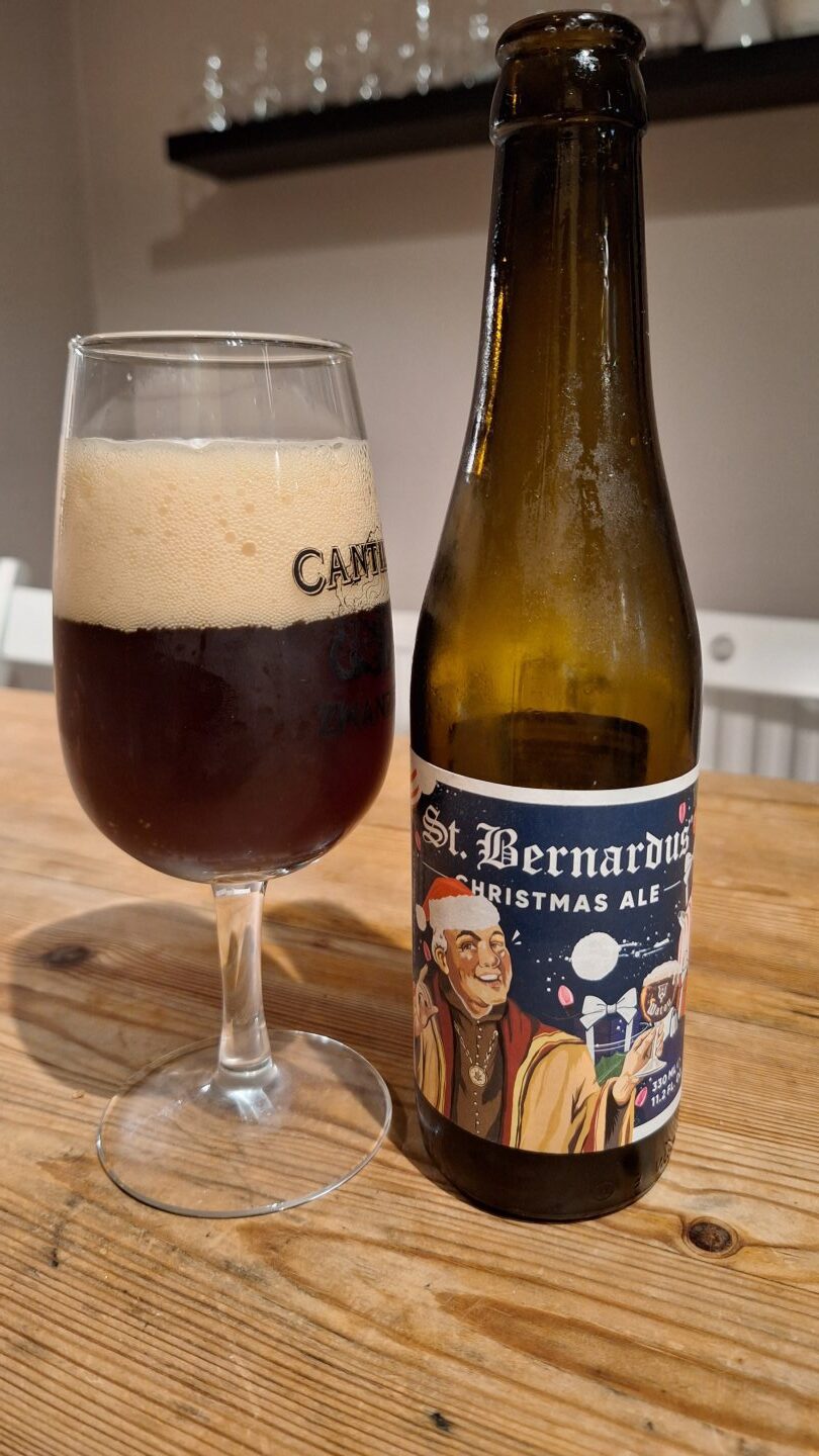The St Bernardus Christmas Beer. 