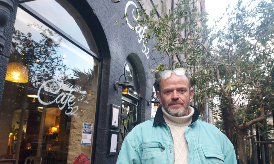 Steve Bothwell, Cafe 52 proprietor, is threatening legal action against Aberdeen City Council. Image: Denny Andonova/DC Thomson