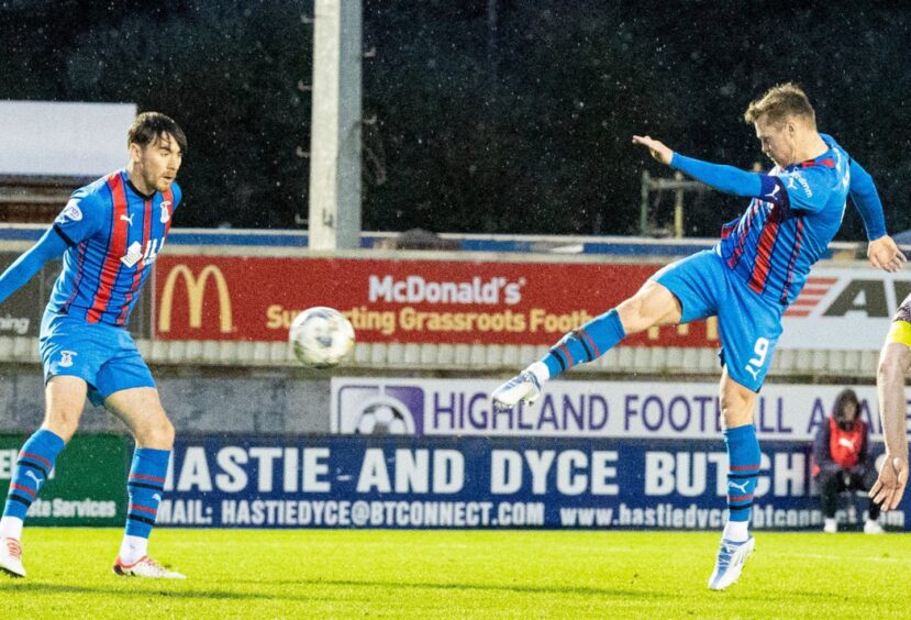 Two Inverness Caley Thistle players