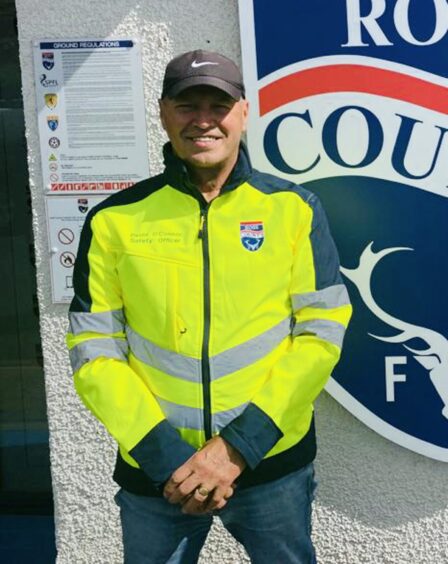Ross County's safety officer David O'Connor.