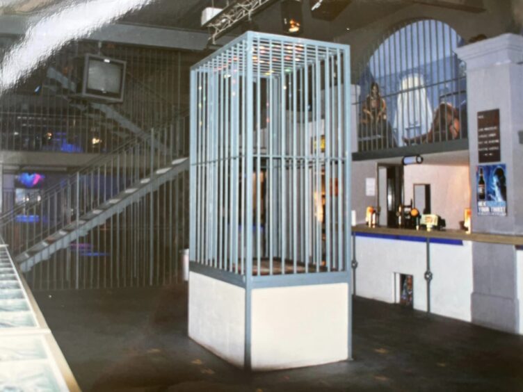 The cage inside Jailhouse. 