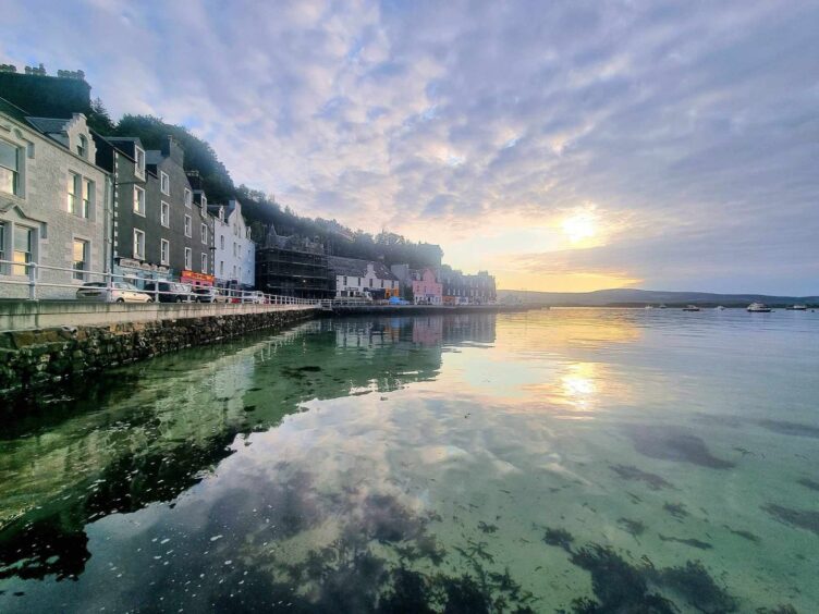Tobermory in the early morning as taken by the Mull and Iona binman.